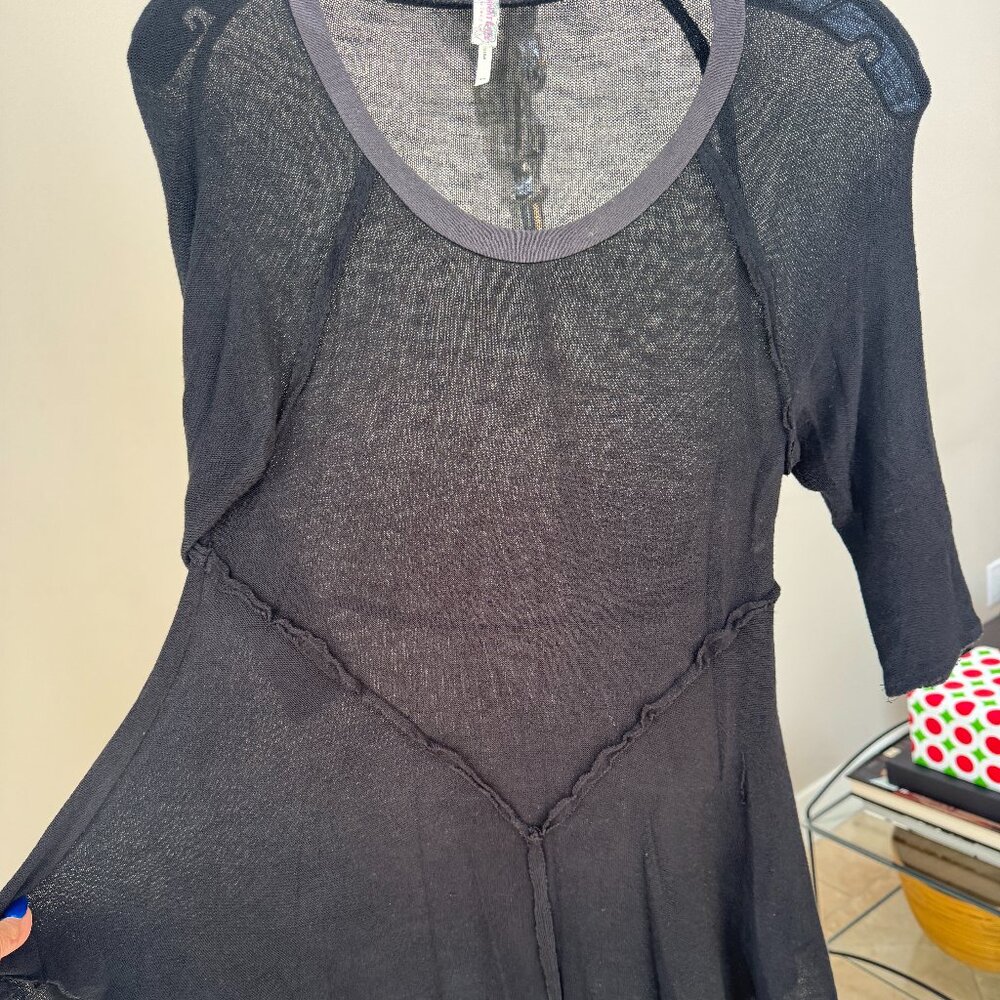 Free People Lightweight Long Top with Swing